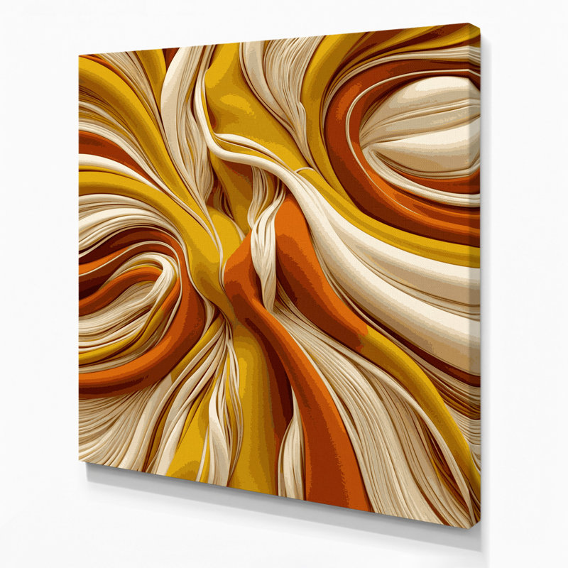 Abstrait art figuratif brun sur toile 51, H 32 po x l 32 po