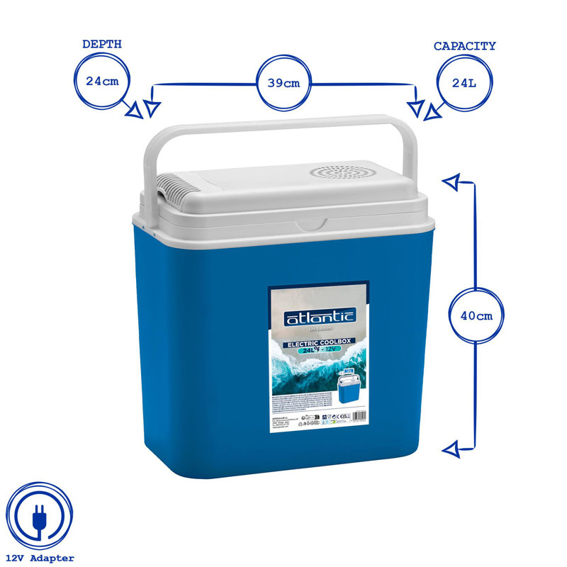Cool Box - 24L 12V - Blue