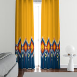 Polyester Semi Sheer Curtain Pair
