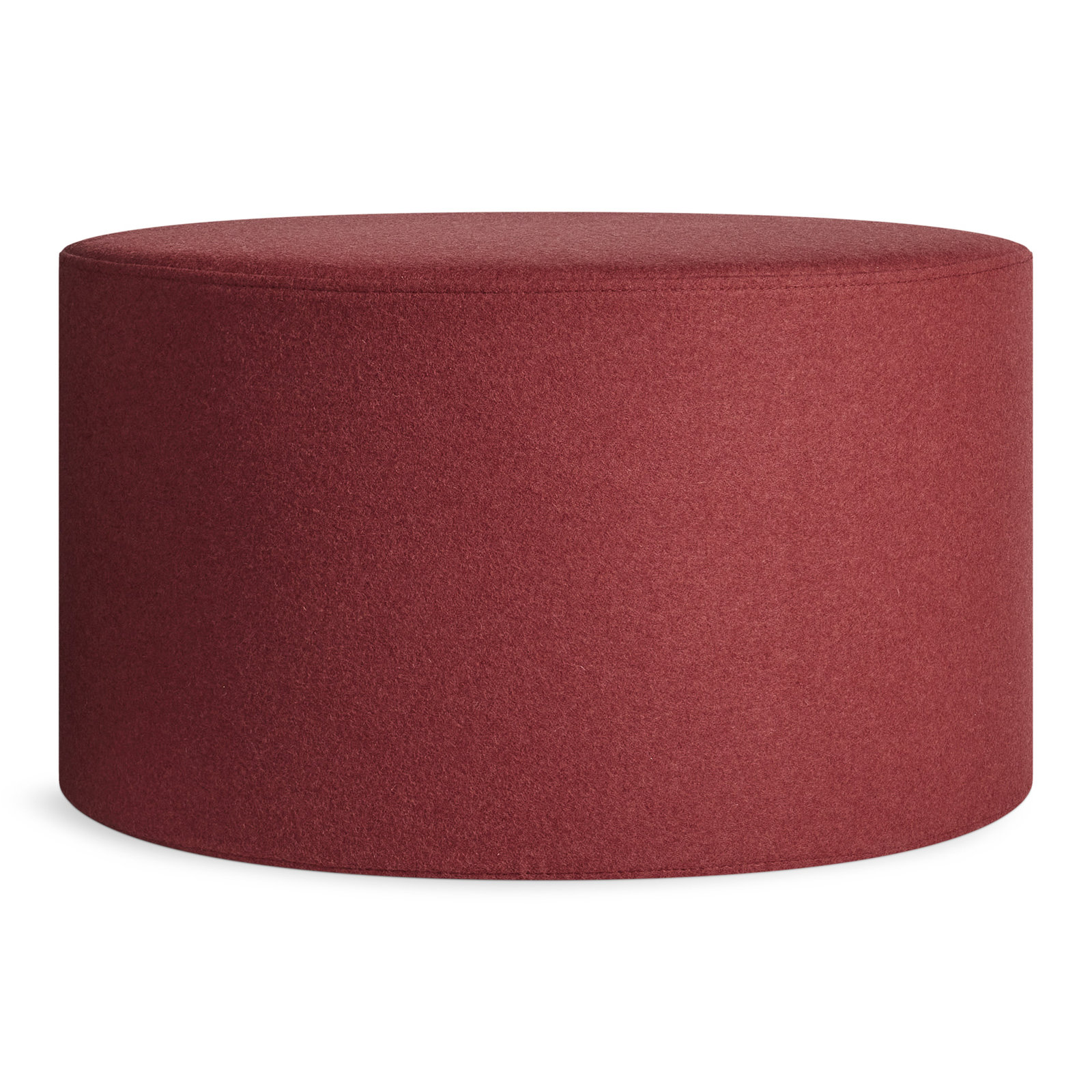 Bumper Upholstered Ottoman, Red