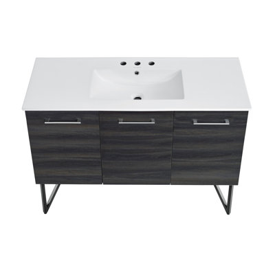 Annecy 48 Single, Two Doors, One Drawer, Bathroom Vanity