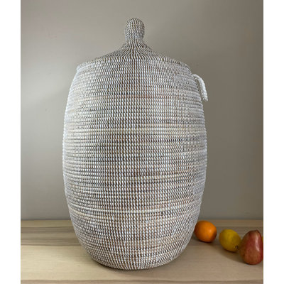 Hand Woven Plastic Laundry Baskets