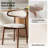 Vicenta Mid-Century Modern Upholstered Dining Chair With Solid Wood Legs-1309787229