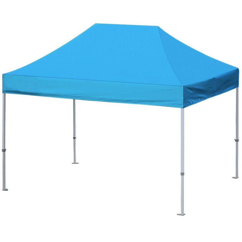 Amaziyah 96'' W x 96'' D Steel Pop-Up Canopy, Sky Blue, 10ft x 15ft