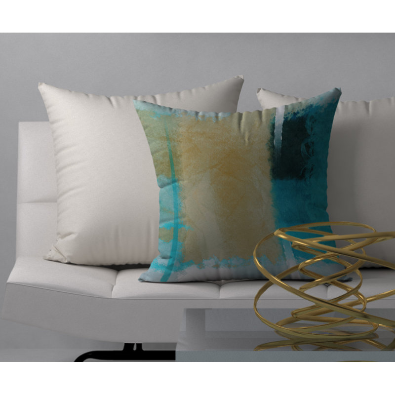 Coussin décoratif carrée à entretien rapide, 24 po x 24 po