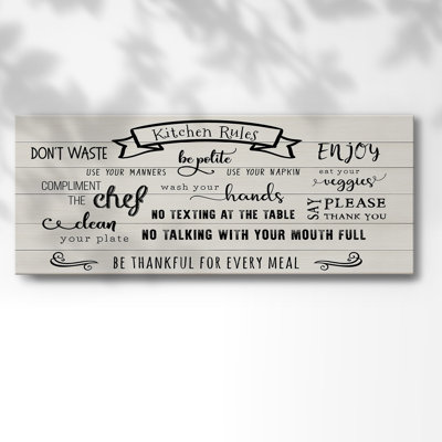 " Rules Of The Kitchen "