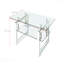 L 39,4 po x P 19,7 po x H 17,7 po Table basse en verre trempé transparent