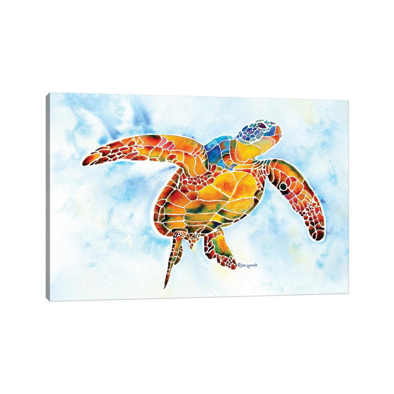 Sea Turtle I - Gentle Giant by Jo Lynch - Wrapped Canvas Gallery-Wrapped Canvas Giclée, 45.72cm H x 66.04cm W