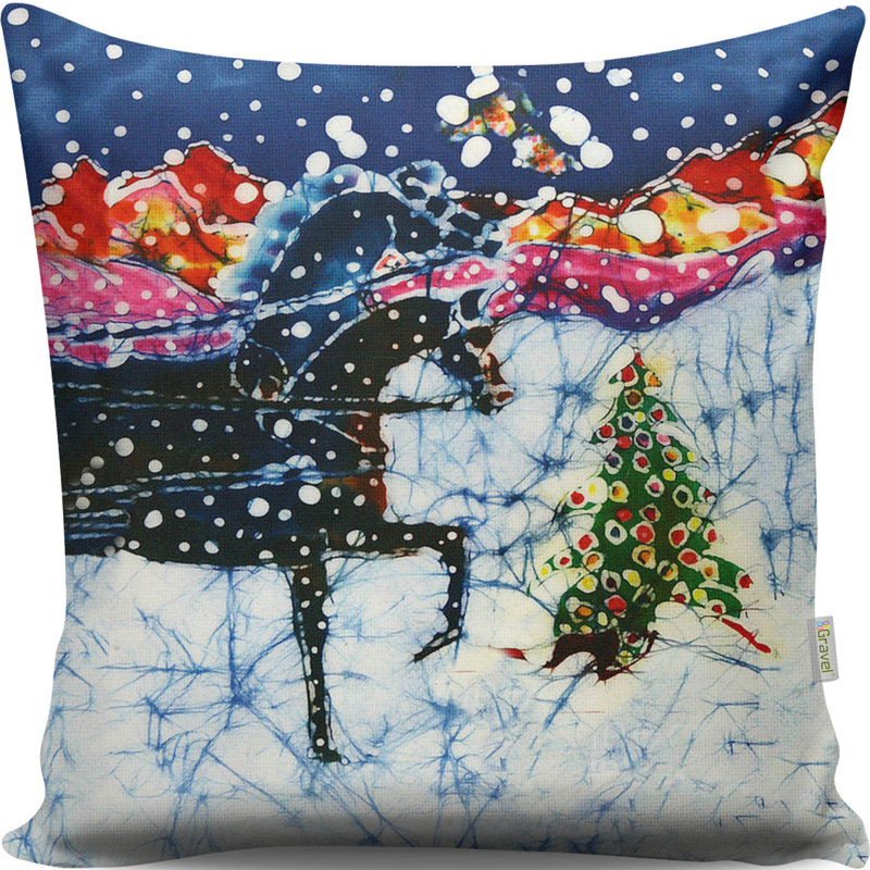 Coussin lavable de qualité supérieure, 17,0 x 17,0 pouces, 50% coton / 50% polyester, rembourrage en silicone, fermeture à glissière dissimulée | Doux, confortable et repassable | Parfait pour la décoration intérieure, le salon et la chambre à cou