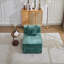 Canapé à compression, canapé-lit convertible au sol avec structure de forme fixe, canapé modulaire à une place sans os, aucun assemblage requis, tissu chenille, pour la chambre à coucher du salon-133491764-133491766