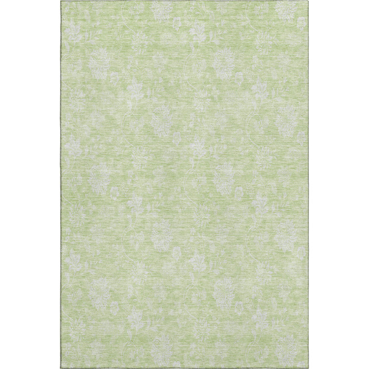 Premium Machine Washable Prisco Aloe Rug