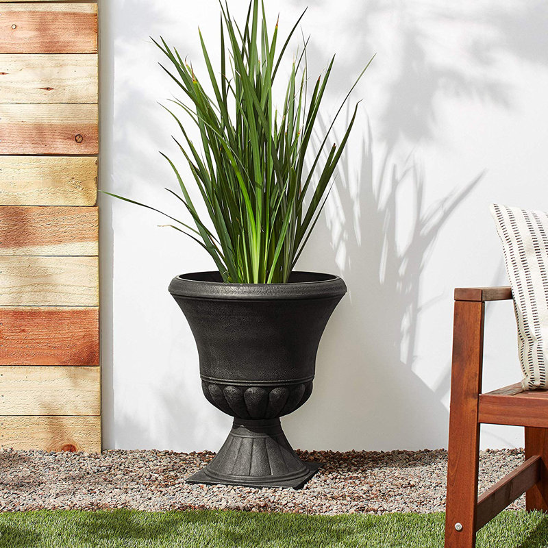 Hamilton Black Medium Plastic Cone Urn Planter