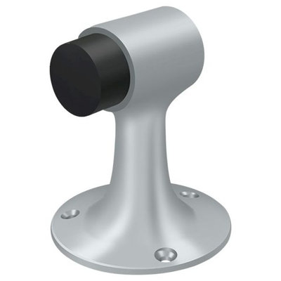 Deltana DSF3225U26D Floor Mount, Bumper, HD, Solid Brass in Brushed Chrome