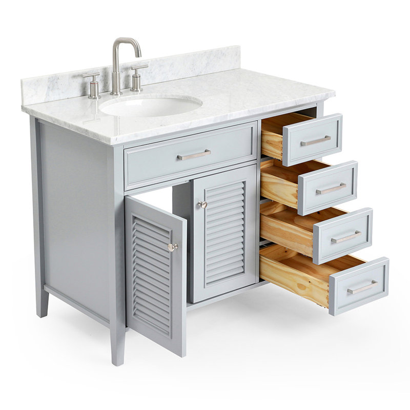 Kensington 43'' W Single Vanity, Left, Gray