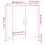 Burtundy 69.5cm Sideboard-1274541479