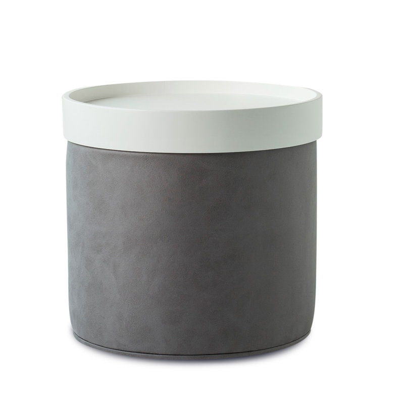 Repose-pieds Celine B avec plateau amovible, Gris foncé