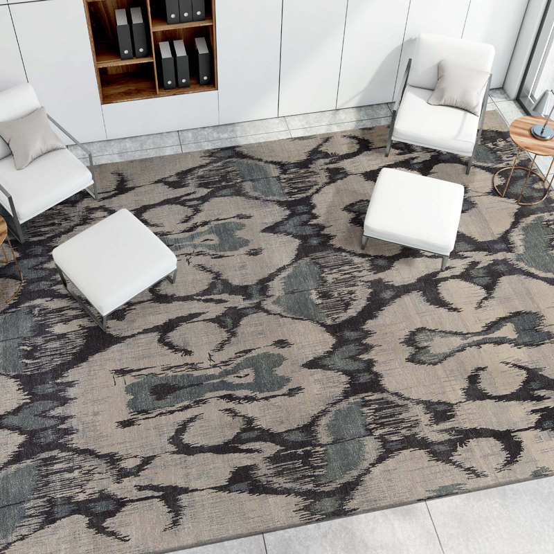 Wool Ikat Area Rug
