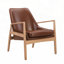 Ensemble de 2 chaises d'appoint en similicuir, structure moderne en bois massif pour plus de confort et de style