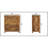 Solid Wood Oakish Three Drawer Chest