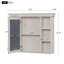 Armoire à pharmacie murale moderne avec porte miroir et 6 tablettes ouvertes Modern-328592897