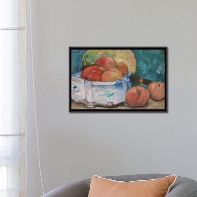 « fruit bol » par paul cezanne, reproduction d’art sur toile
