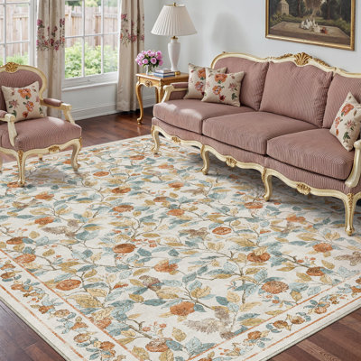 Tapis beige élégant Aurelle