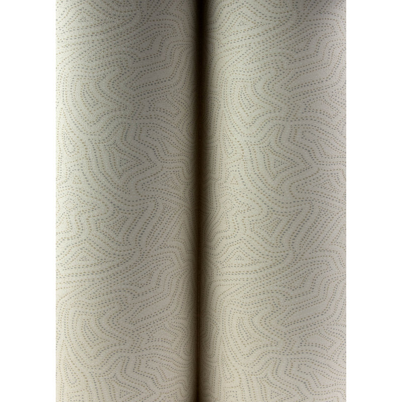 Papier peint abstrait Hollenback, Ivoire ivoire