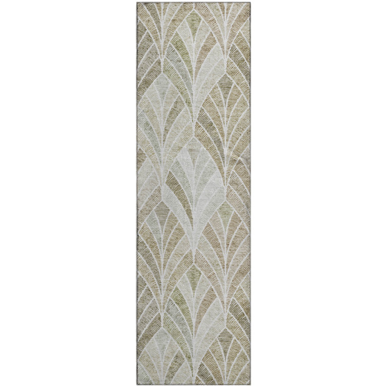 Premium Machine Washable Prisco Khaki Rug