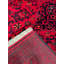 Tapis en laine et coton rouge noué à la main Original