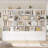 70.9"H X 47.2"W Wood Double 4-Tier Bookcase With 4 Storage Drawers-159168296