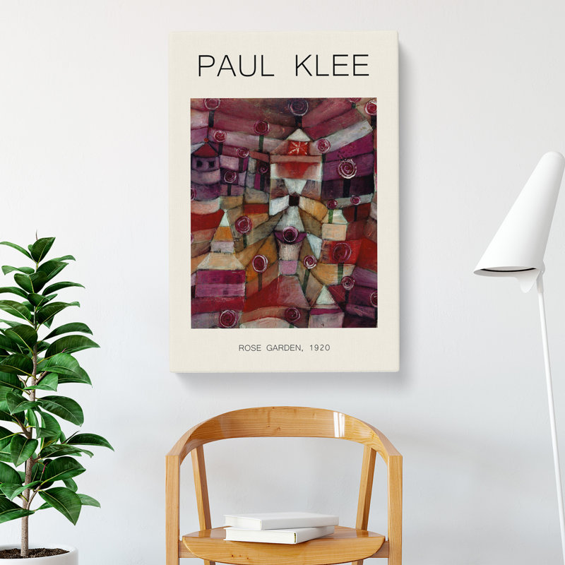 Rose Garden by Paul Klee - Wrapped Canvas Painting, 60cm H x 40cm W x 3cm D