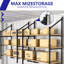 Supports de rayonnage pour contenants d'expédition robustes, supports de rangement réglables à 3 niveaux pour remorques et contenants - paquet de 4-534275233