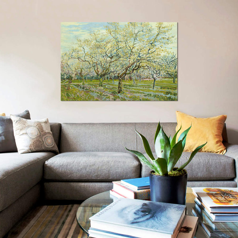 The White Orchard by Vincent Van Gogh - Painting on Canvas, 101.6 cm H x 66.04 cm W x 3.175 cm D, No Frame