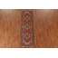 Tapis de couloir orange en laine noué à la main de conception unique 2 pi 6 po x 7 pi 10 po New Age
