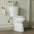 19.5''Tall Comfortable SeatHeight Round Two-Piece Floor Mounted Toilet (Seat Included)-100864812