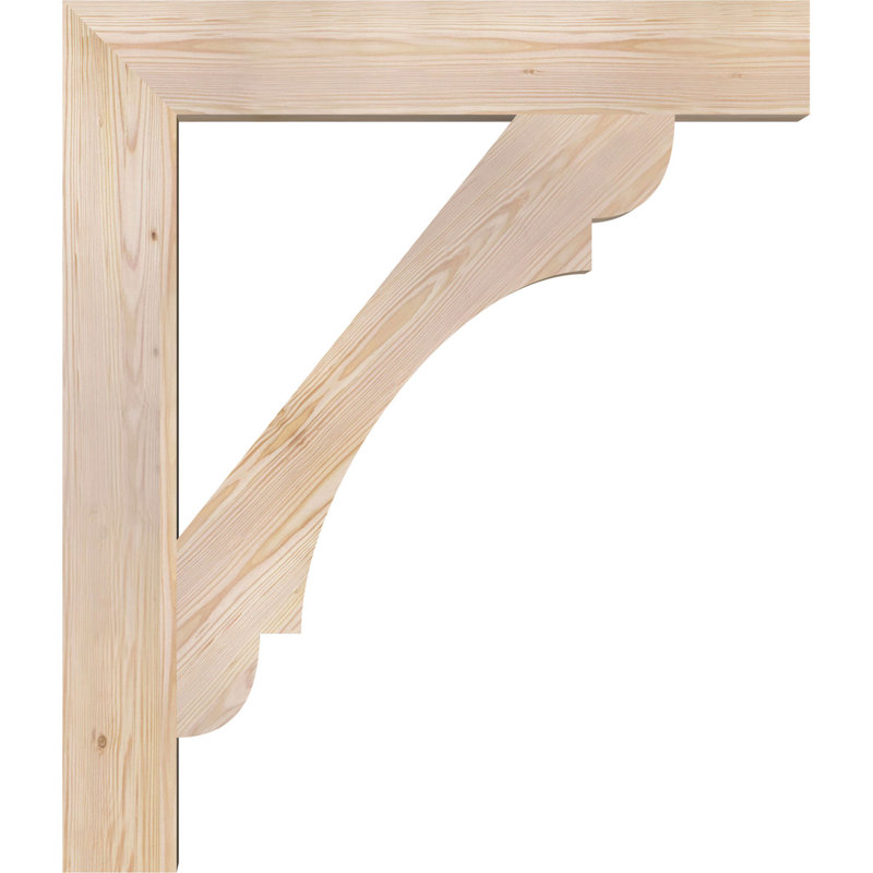 5 1/2"W x 36"D x 42"H Olympic Block Smooth Bracket, Douglas Fir, Douglas Fir, 42" H x 5.5" W x 36" D