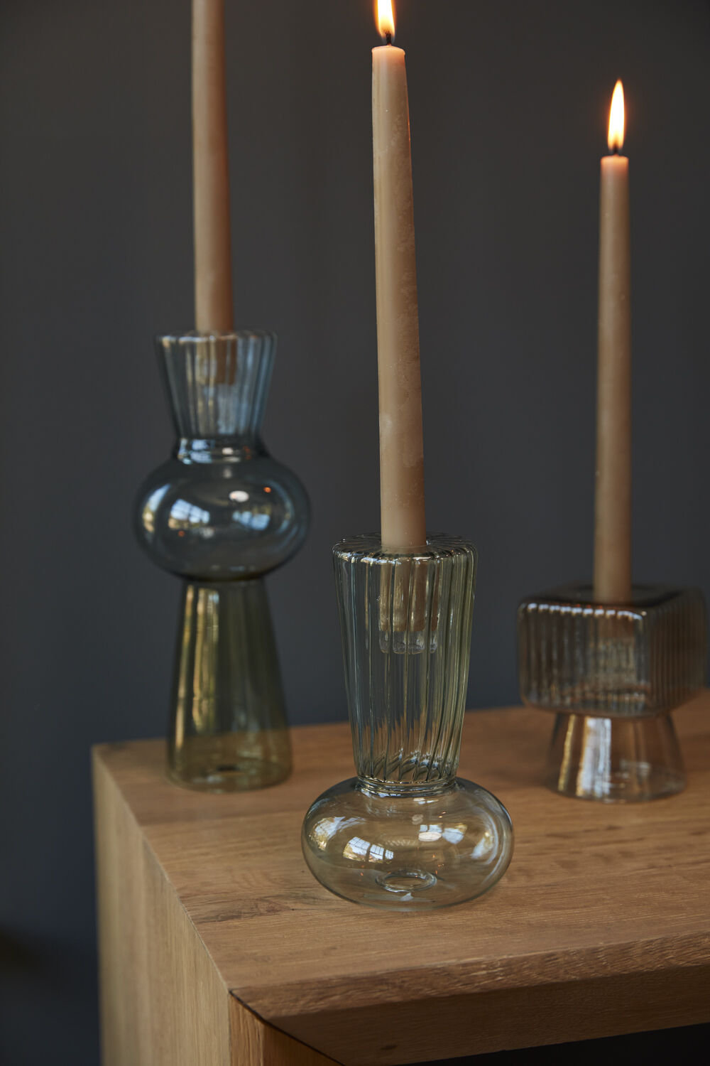 6.5'' H Glass Tabletop Candlestick