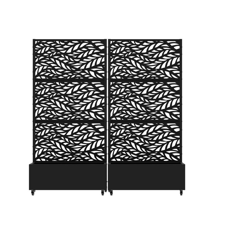 Boîte à fleurs avec métal H 72 po x l 35 po Acre, H 72 po x l 35 po