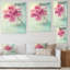 Pivoine rose dans un vase II - décoration murale traditionnelle en toile-821848967-821848991