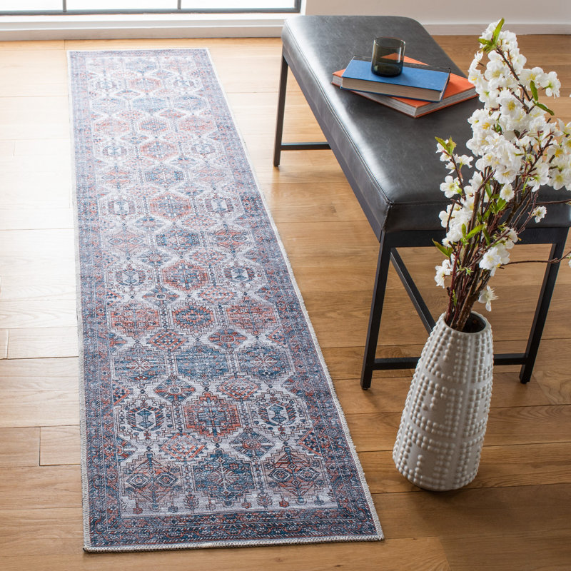 Alshawn Performance Machine Washable Oriental Rug, Runner 2' x 9'