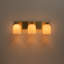 22" Mid-Century Modern 3-Light Milk Glass Bell-Shaded Vanity Light-2022847337