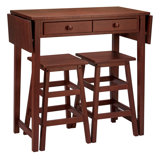 2 - Person Solid Wood Solid Wood Top Four Leg Dining Set