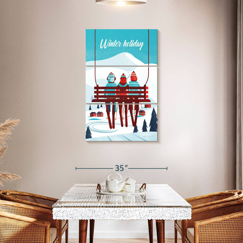 Winter Holiday, 45" H x 28" W