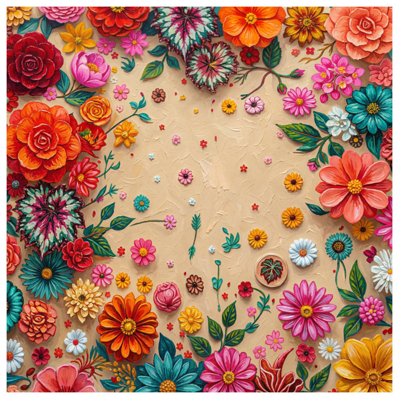 Édredon Vibrant Floral Arrangement, King