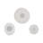 Orren Ellis 3-Piece 15/17/24" Crescendo Dimensional Convex Mirror, Resin, Gray