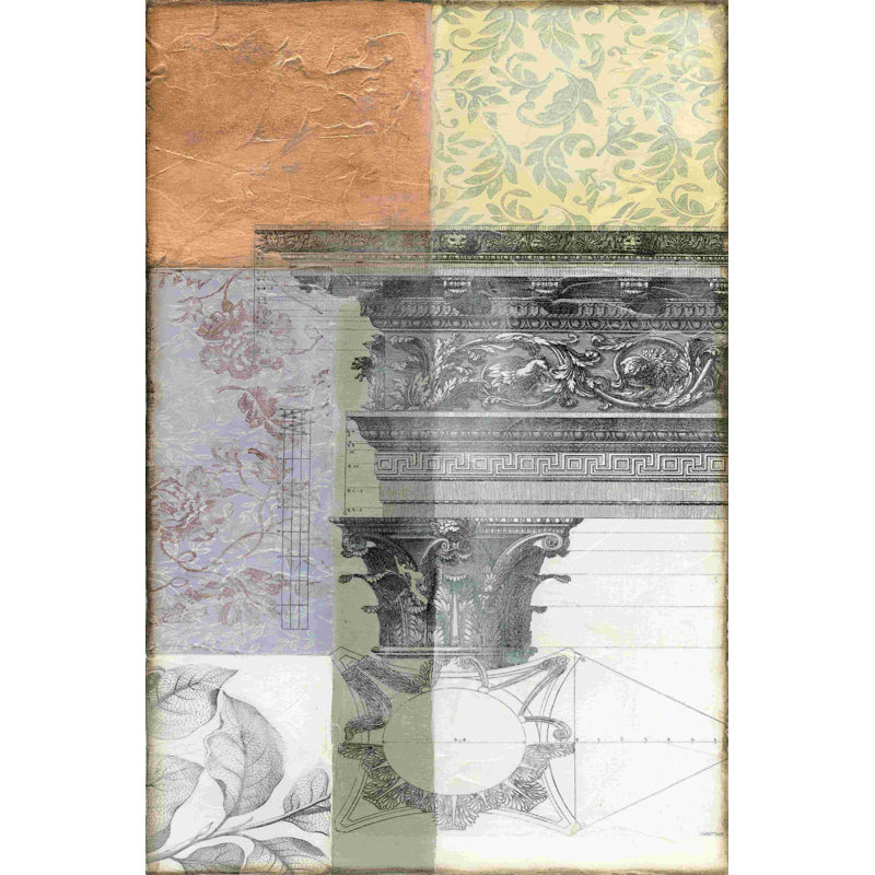 " Neo Victorian Collage III " by Jennifer Goldberger, 12" H x 8" W