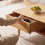 Table basse en bois massif en chêne nord-américain au design élégant et durable, parfaite pour le salon-1112779644