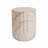 Outdoor/Indoor Lightweight Concrete Side Table,Cylinder Accent Table