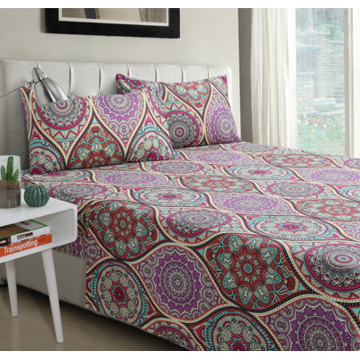 Microfiber Damask Sheet Set