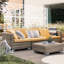 Écran d'intimité en métal l 76 po H48 po, blanc - pour le jardin, le patio, l'ambiance extérieure, balcon de clôture 76 po x 48 po, utilisation sur la pelouse-124316583-124316580